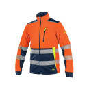 Bunda CXS BENSON, výstražná, softshell, pánská, oranžovo-modrá, vel. XL | 1117-001-205-95