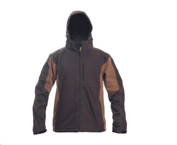 DAYBORO softshell bunda tm.hnědá M