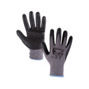 Povrstvené rukavice NAPA, šedo-černé, vel. 07 | 3410-003-710-07