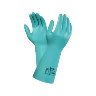 Chemické rukavice ANSELL SOL-VEX 37-695, máčené v nitrilu, vel.