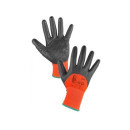 Povrstvené rukavice MISTI, oranžovo-šedá, vel. M/8 | 3410-087-209-93