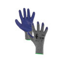 Povrstvené rukavice COLCA, šedo - modrá, vel. 8 | 3420-026-706-93