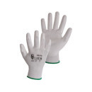 Povrstvené rukavice BRITA, bílé, vel. 11 | 3440-001-100-11