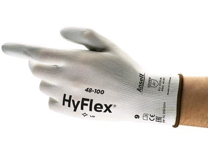 Povrstvené rukavice ANSELL HYFLEX 48-100, vel.
