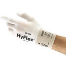 Povrstvené rukavice ANSELL HYFLEX 48-105, bílé, vel. 6 | 3440-005-100-06