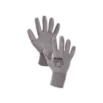 Povrstvené rukavice MAPA ULTRANE, šedé, vel.