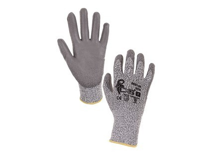 Protipořezové rukavice CITA, šedé, vel.