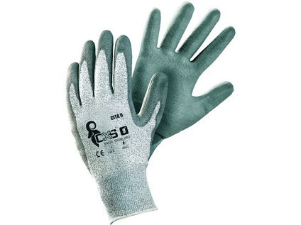 Protipořezové rukavice CITA II, šedé, vel.
