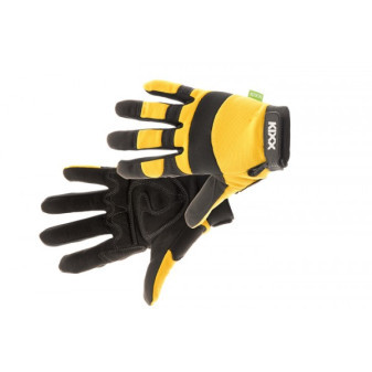 BRICK rukavice kombinované žlutá 10
