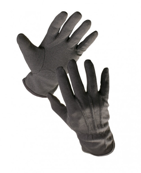 BUSTARD BLACK rukavice BA s PVC terčíky