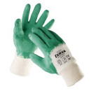 COOT rukavice máč. v zeleném latexu - 8 | 0107000399080