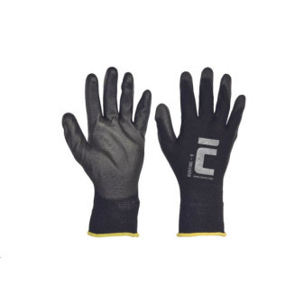 BUNTING BLACK rukavice nylon. PU dlaň