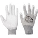 FLICKER rukavice nylonové AS PU dl - 5 | 0108000799050