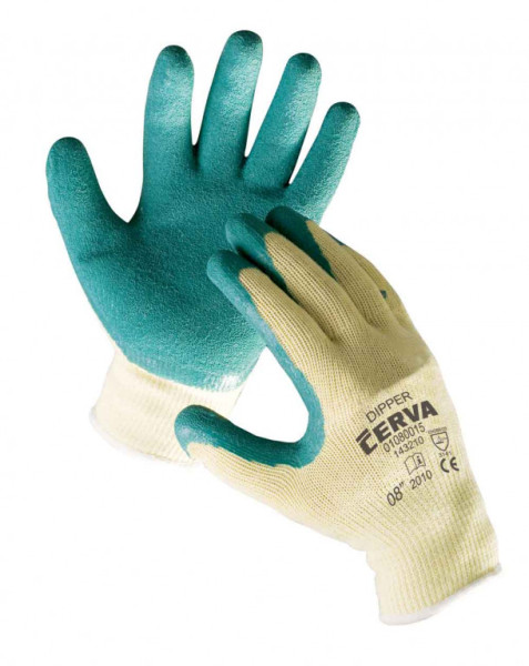 DIPPER rukavice máč. v zeleném latexu - 7