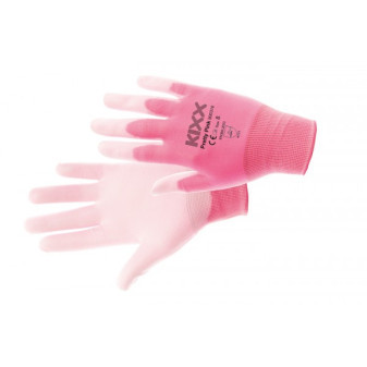 PRETTY PINK rukavicenylonové PU dla růžová