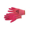 LOLLIPOP rukavice nylon. latex. růžová 4 | 0108011225040