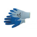 CHUNKY rukavice nylon. latex. dl modrá 4 | 0108011440040