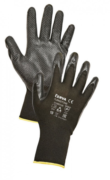TURNSTONE rukavice máčená v nitrilu - 10