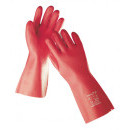 STANDARD rukavice 35cm máč PVC červené - 9 | 0110001620095