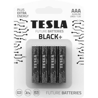 Baterie Tesla BLACK+ AAA (LR03/mikrotužkové,BLISTER) 4ks